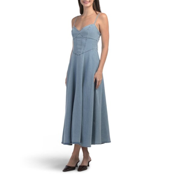 SELFIE LESLIE Light Denim Comet A-line Dress - Picture 1 of 2